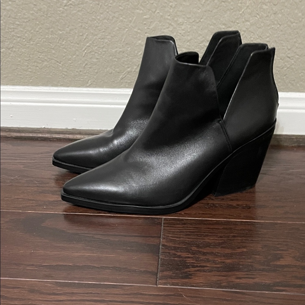 Vince Camuto Sleek Black Ankle Booties